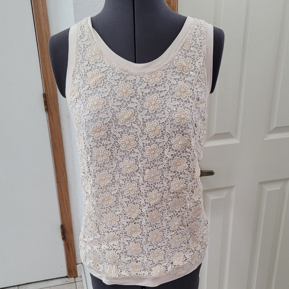 J. Crew Lace Tank Top